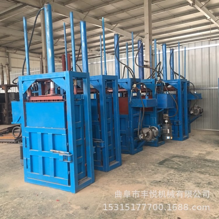 新款10-200噸立式液壓打包機(jī) 廢紙邊角料打包機(jī) 廢品塑料壓縮機(jī)
