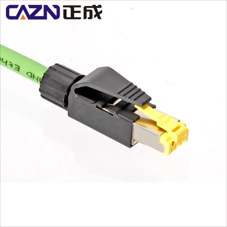 RJ45 plug Cat5, 4芯 22 24号工业以太网PROFINET EtherCAT接头