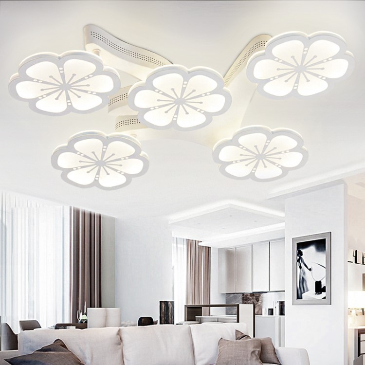 LED吸頂燈 后現代新款現貨簡約梅花時尚溫馨 臥室客廳LED吸頂燈