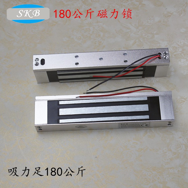 上海供應180公斤磁力鎖 門禁系統 180KG電磁鎖 明掛式安裝吸力足