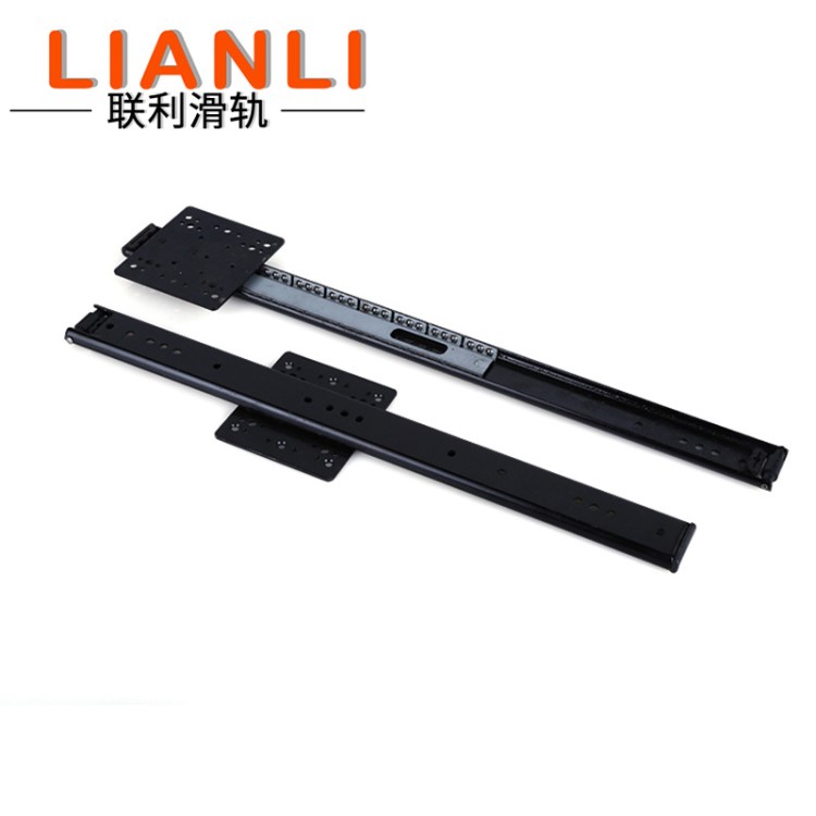 廠家供應(yīng)35mm二節(jié)鋼珠方板電視柜抽屜滑軌 二節(jié)鋼珠合頁滑軌