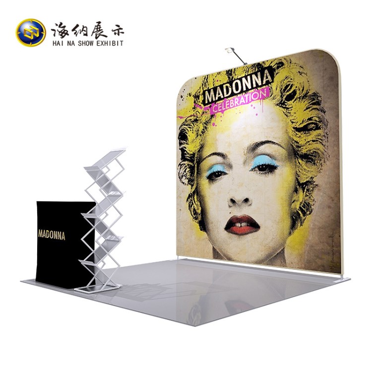 會議背景墻 快幕秀背景板 鋁合金拉網展架簽到墻 快幕秀制作工廠