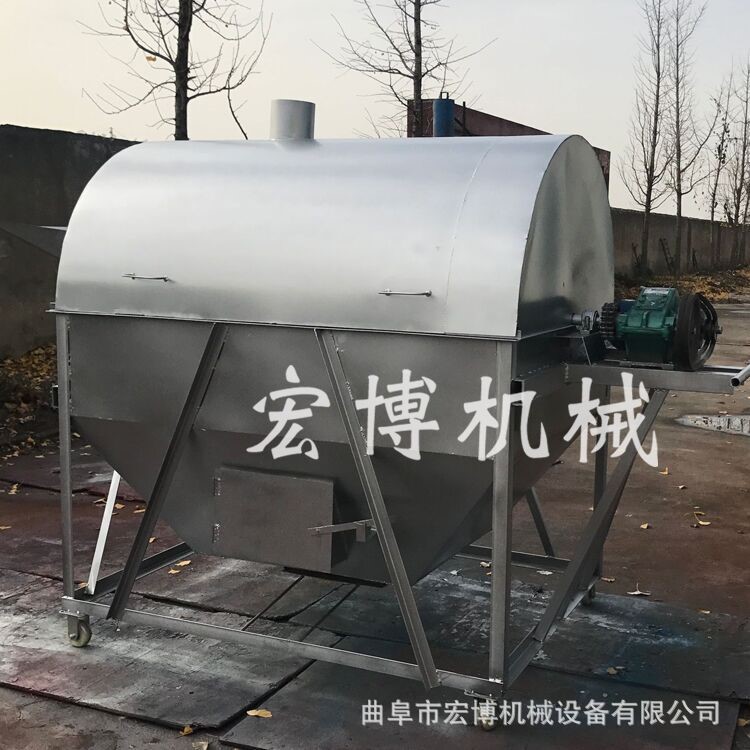 芝麻滾筒炒貨機價格 芝麻辣椒炒貨機 黃豆炒料機炒毛克機器