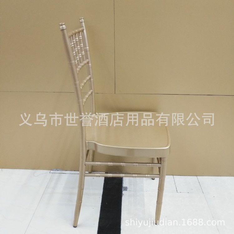 寧波外貿(mào)金屬竹節(jié)椅定做酒店宴會(huì)餐椅戶外婚禮椅子婚慶出租宴會(huì)椅