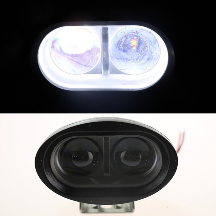 摩托車(chē)汽車(chē)20w led輔助大燈 射燈 4D強(qiáng)光凸透鏡 4寸LED越野車(chē)頂燈