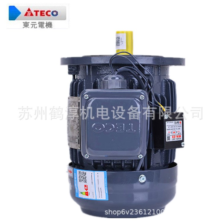 TECO/东元现货1.5KW4极电镀机械用原装刹车调速减速马达电机