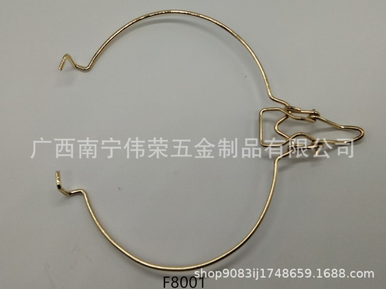 供應(yīng)圓形鐵線圈  90mm罐箍  金色 五金配件