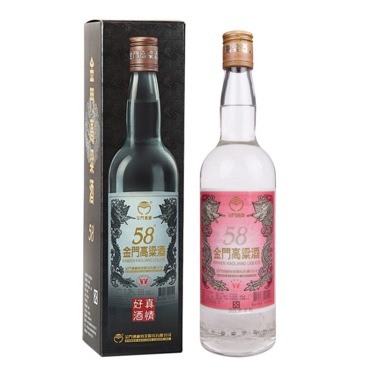 臺灣金門高粱酒紅標(biāo) 白金龍 600ml58%vol