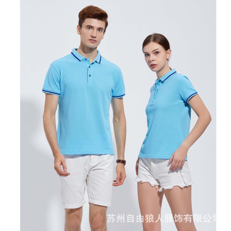 定制Polo衫T恤工作服夏季男女棉短袖廣告衫文化衫可印logo定做