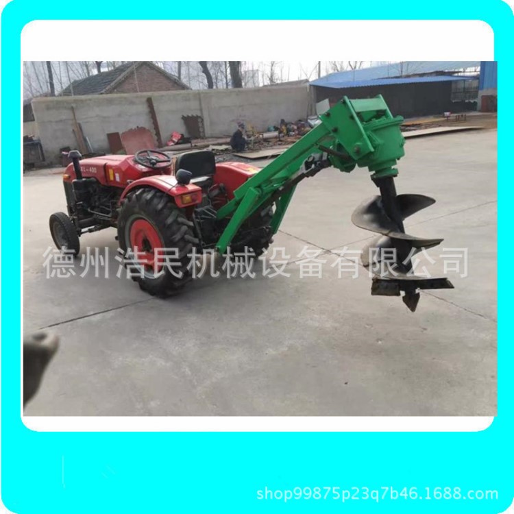 浩民定制植樹挖坑打穴機 樹坑鉆孔機 種樹鉆坑機械 電線桿挖坑機