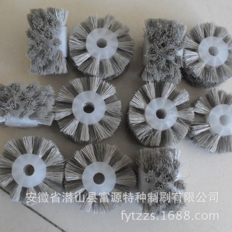 大量供應各種磨料絲毛刷輪 不銹鋼絲輪 工業(yè)去毛刺毛刷輪 拋光刷