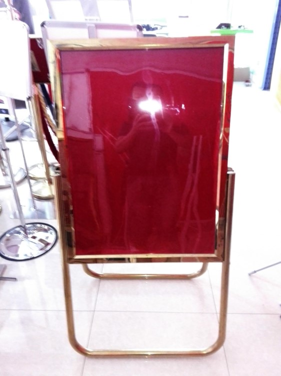 pop架 廣州海報架廠家 鈦金304不銹鋼海報架 折疊海報架批發制作