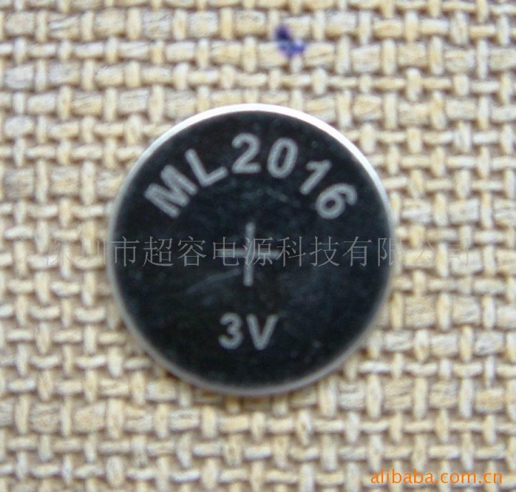 供應(yīng)3V可充扣式ML2016電池