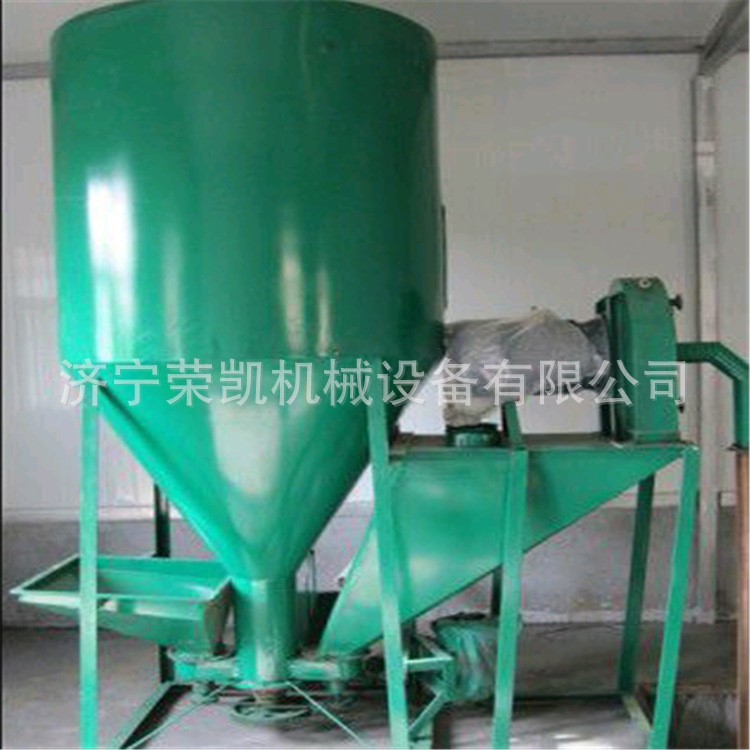 供應(yīng)飼料加工設(shè)備 飼料預(yù)混機(jī) 自動上料粉碎攪拌一體機(jī)
