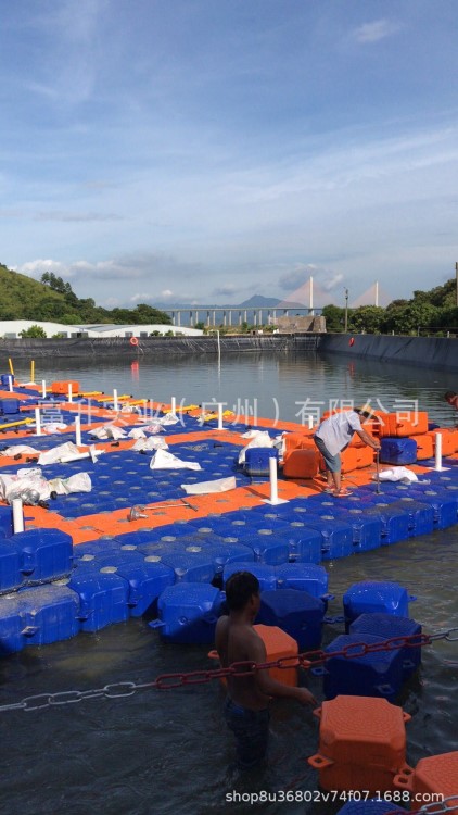 多規格組合式水上浮筒 防滑水上泳池 釣魚競賽平臺 摩托艇泊位