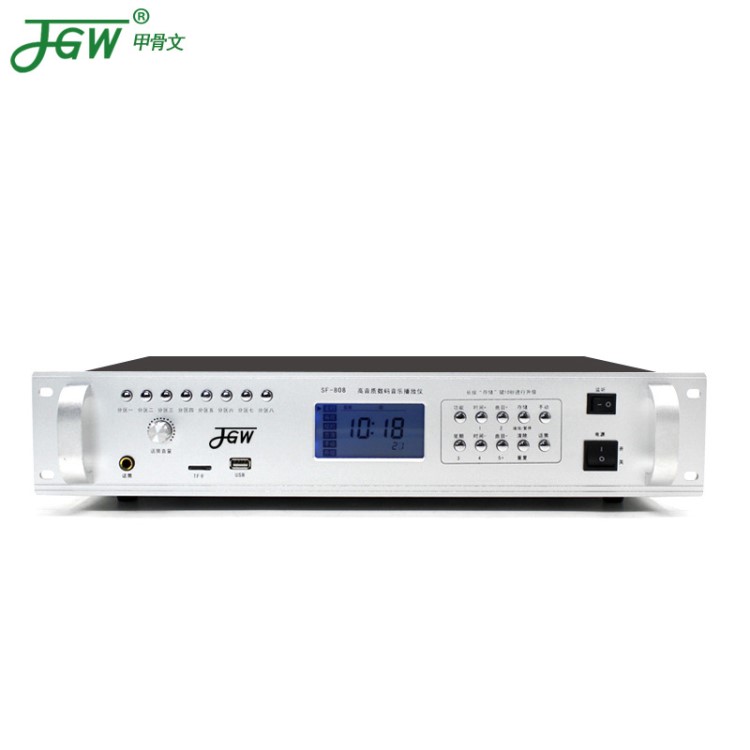 JGW-802校園定時打鈴音樂播放器商場公共廣播分區(qū)自動打鈴主機