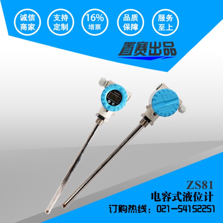 電容式液位計液位變送器防腐蝕耐高溫液位計插入式液位計桿式電容