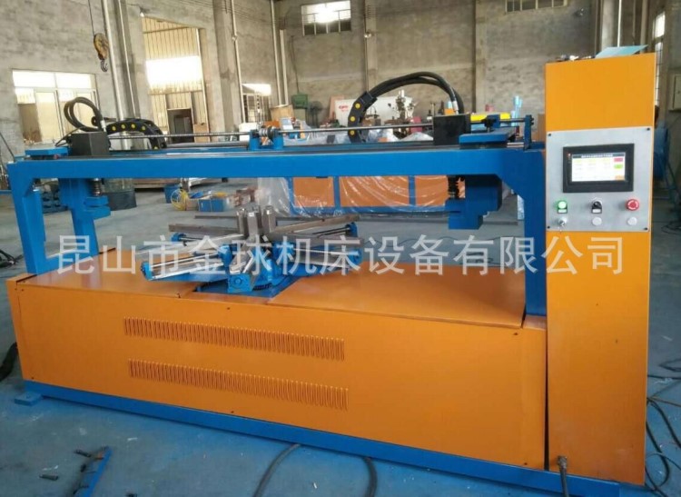 數控圓法蘭成型機-圓角鐵法蘭沖孔機-鍍鋅鋼帶法蘭成型機