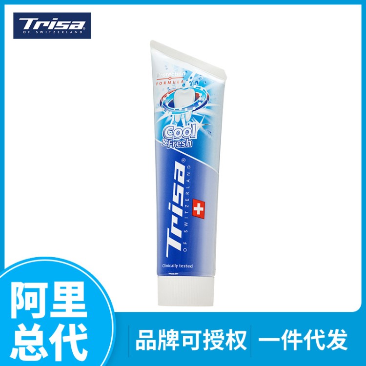 TRISA/瑞莎爽健固齿牙膏75ml清新健齿强韧固齿保护牙釉质一般贸易