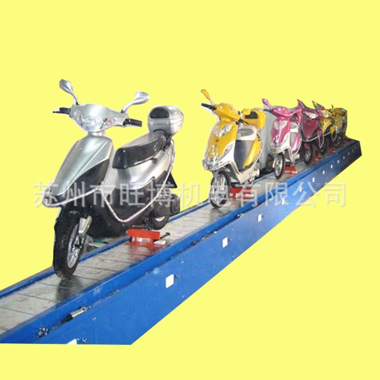 廠家供應(yīng)發(fā)電機(jī)組裝鏈板流水線摩托車電動(dòng)車裝配不銹鋼鏈板流水線