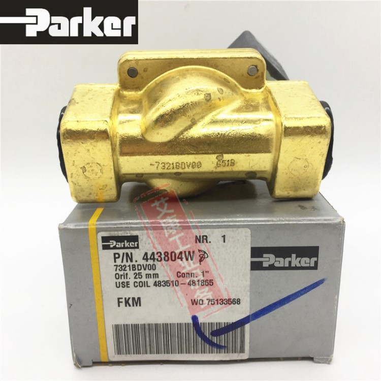 原裝美國派克parker電磁閥水閥7321BDV00+24V 耐高溫1寸常閉