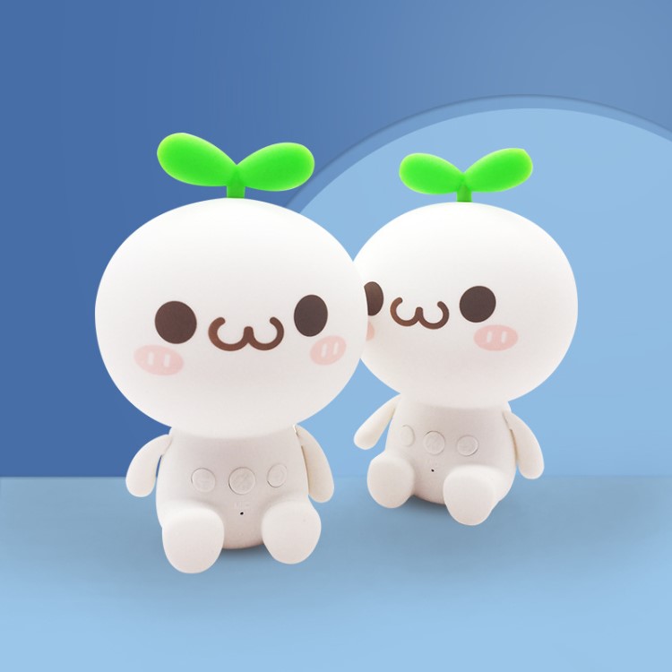 廠家直銷(xiāo)創(chuàng)意公仔長(zhǎng)草團(tuán)觸摸藍(lán)牙音箱便攜動(dòng)漫卡通彈琴無(wú)線小音響