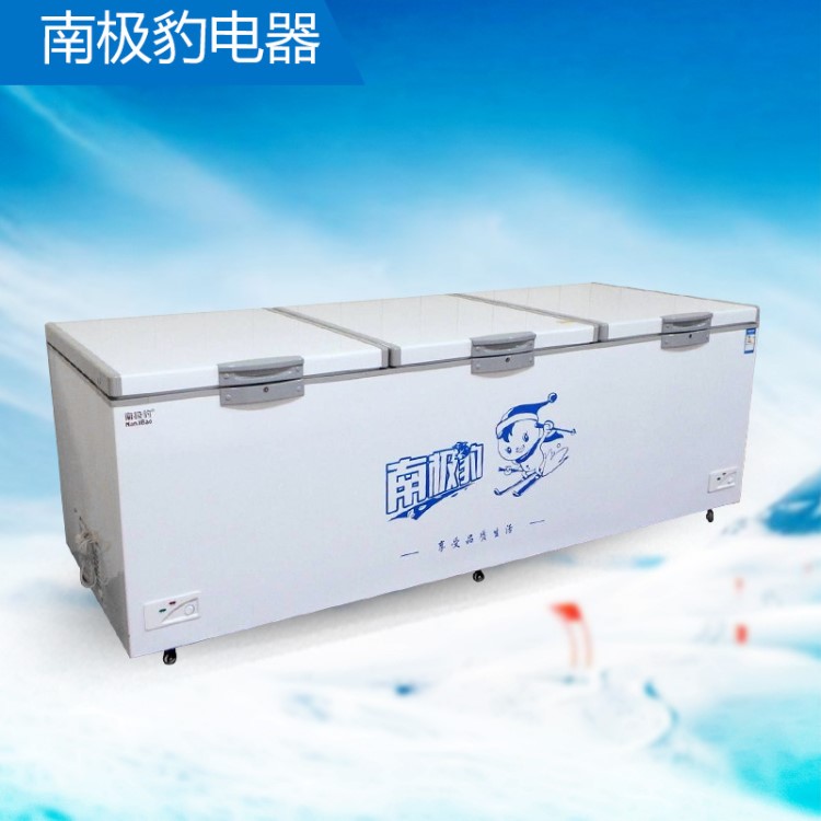 冰箱冰柜冷凍冷藏大容積銅管功率600w 商用倉(cāng)庫(kù)大儲(chǔ)量臥式冷柜