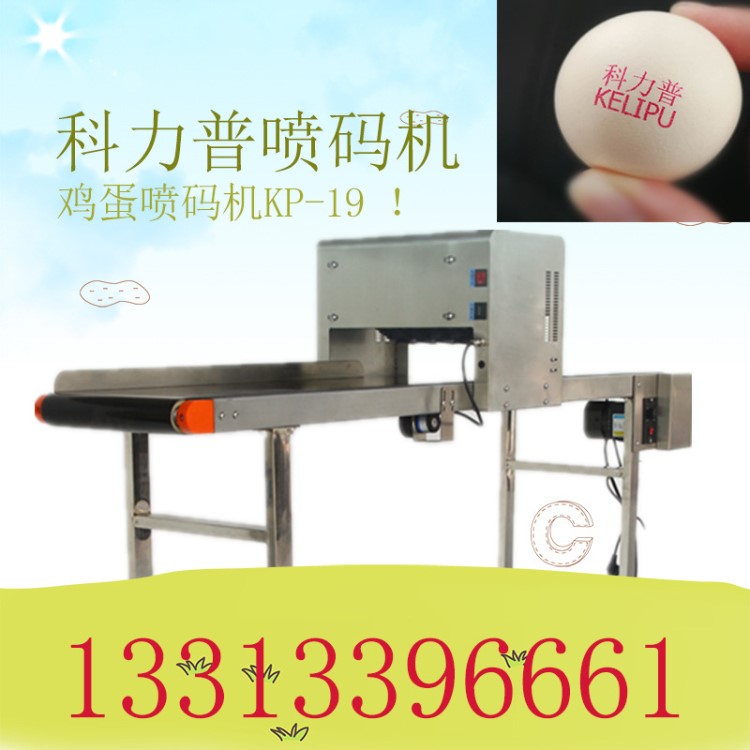 衡水高速自動雞蛋噴碼機科力普廠家