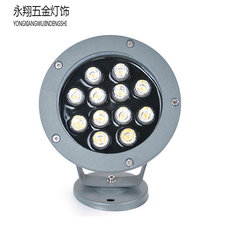 LED 5W6W9W12W15W18W24W36W48W圓形投光燈套件外殼厚料