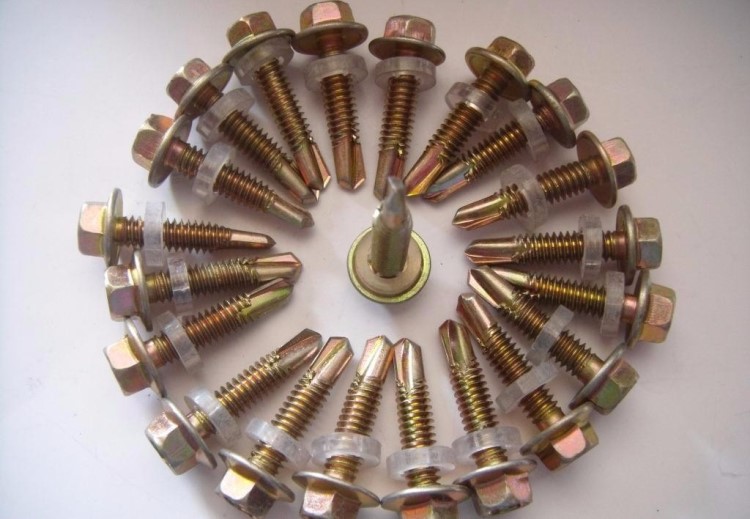 钻尾螺丝 彩板螺丝 现货供应各种规格钻尾螺丝彩板钉钻尾螺丝