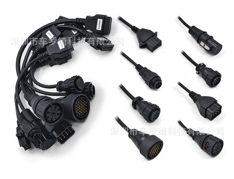 Trucks cables for 150e tcs cdp obd2卡車診斷線轉換線 8合1線套