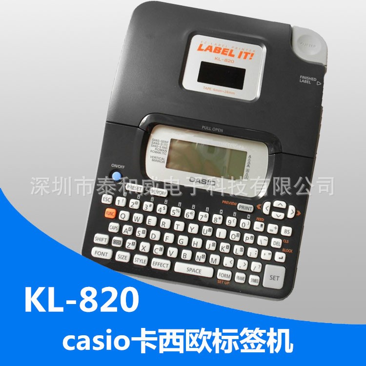 原裝Casio標(biāo)簽機(jī)/卡西歐標(biāo)簽機(jī)KL-820 英文標(biāo)簽打印機(jī)