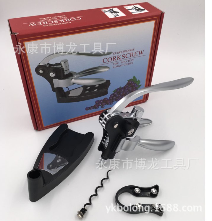 （廠家直銷）鋅合金豪華兔形紅酒開瓶器 開瓶器套裝