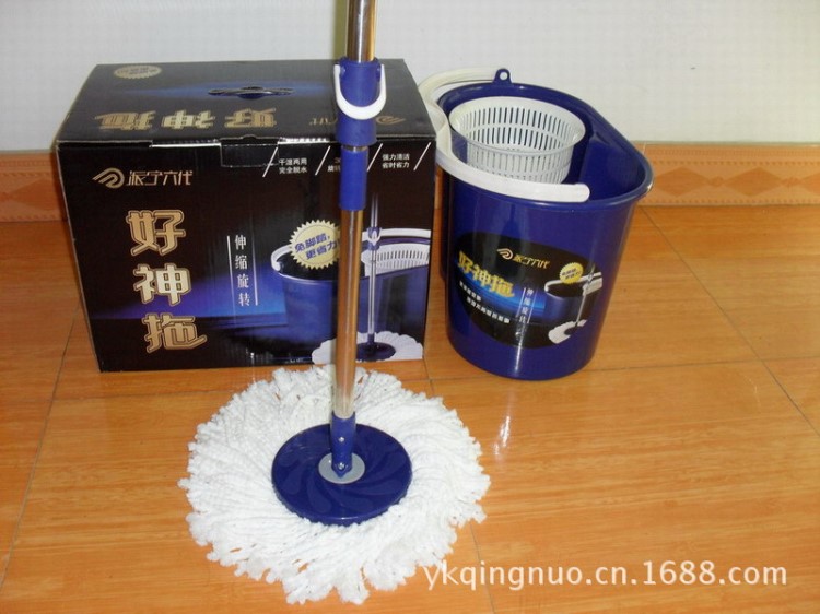 廠家直銷 派寧6代 手壓 免踩式 雙驅(qū)動好神拖 拖把批發(fā) 一件代發(fā)