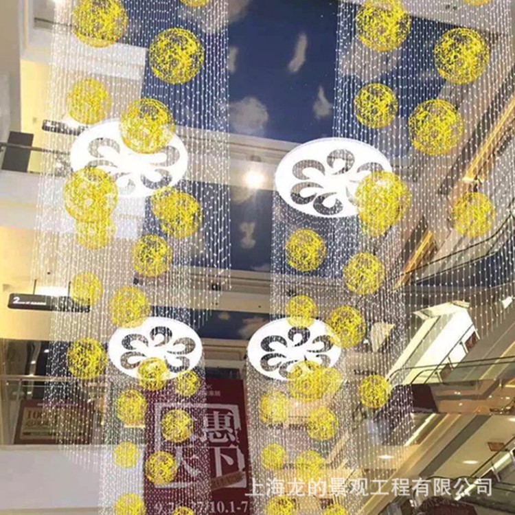 商場中庭吊飾創(chuàng)意造型道具裝飾擺件|商業(yè)美陳吊飾搭建制作設(shè)計商