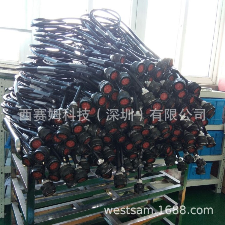 軍規接頭大電流線  航插線束 MS3106 防水連接器線  多芯線