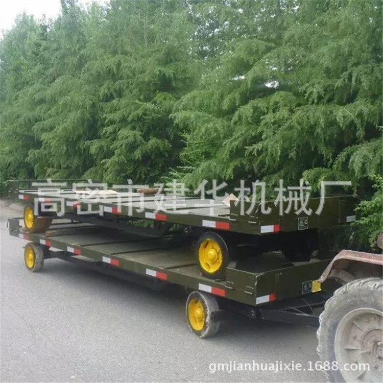 定制大型礦用設備轉運平板車 農用牽引平板車  5噸挖機運輸車
