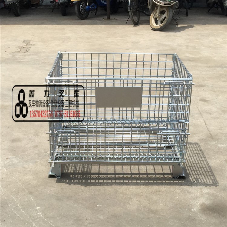 順德大量現(xiàn)貨供應(yīng)倉儲籠 折疊式蝴蝶籠 鐵框800*640*600
