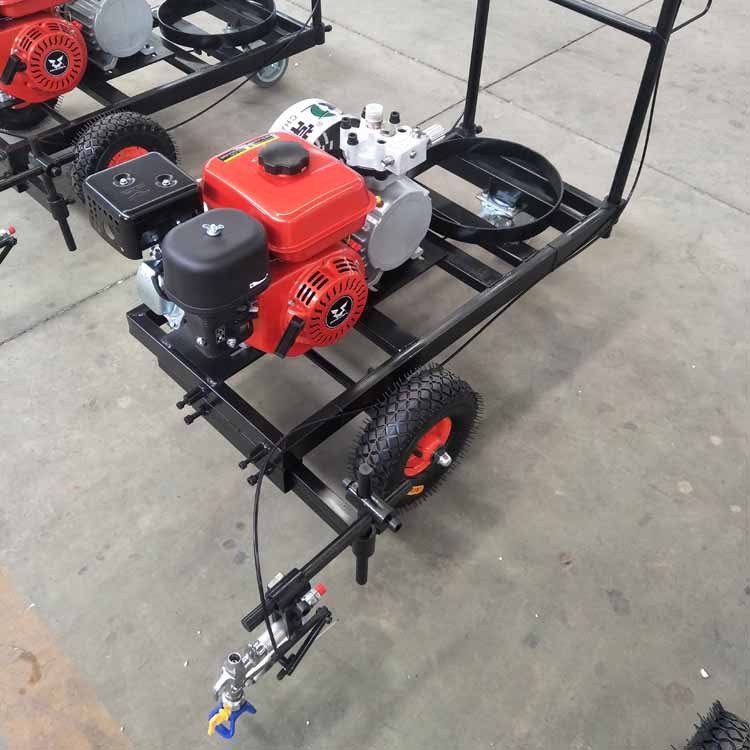 塑膠跑道劃線車 X6型道路劃線機 路面標線噴涂機 冷噴公路劃線機