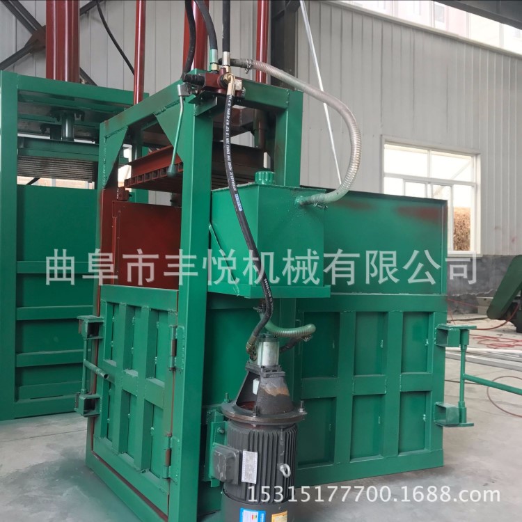 廢紙箱易拉罐液壓打包機 廢鋼鐵邊角料打包機 稻草秸稈打包機