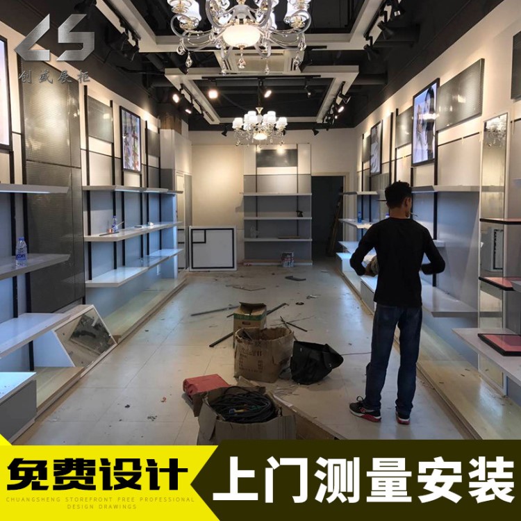 展示柜鞋子店陳列柜箱包包產(chǎn)品展示架定制商場木制烤漆中島柜廠家