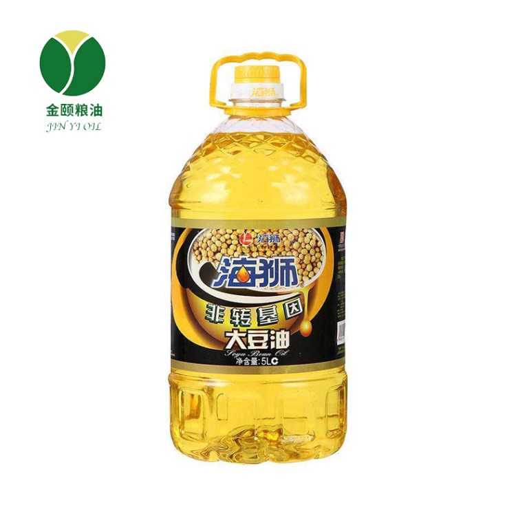 海獅大豆油5L廠家批發(fā)學(xué)校單位食堂專用油海獅非轉(zhuǎn)基因大豆油