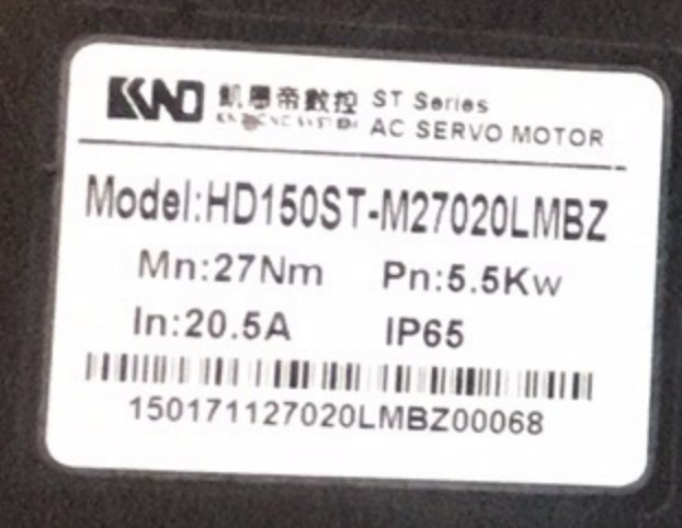 原裝 HD150ST-M27020LMBZ   凱恩帝KND伺服電機