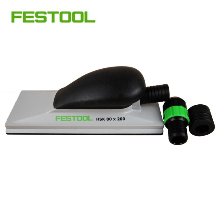 FESTOOL費(fèi)斯托干磨機(jī)長(zhǎng)方形手刨板 集塵手磨板HSK-A 80x200磨頭