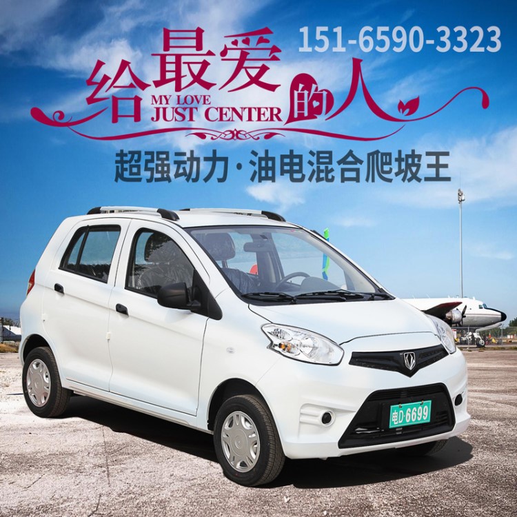新款成人油電兩用四輪車殘疾助力老年代步車全封閉新能源電動(dòng)汽車