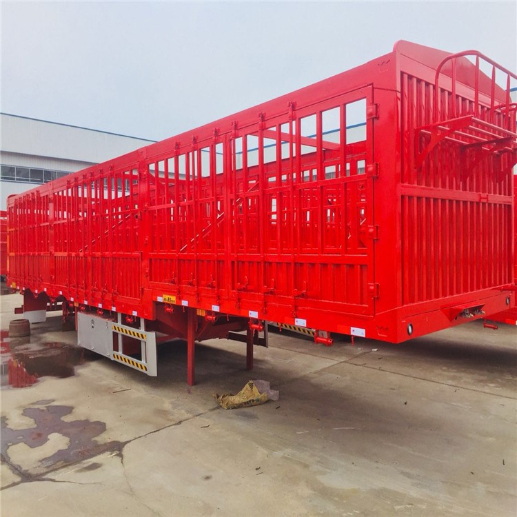 13米標準高低板花欄  鵝頸式高欄半掛車價格  大量現車廠家直銷