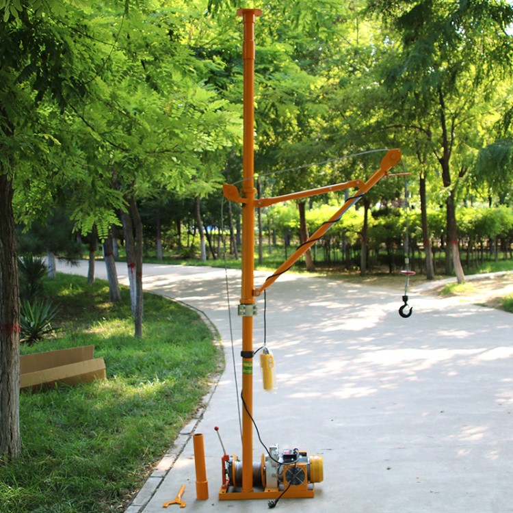 室内上料机高层吊防盗门窗专用吊运机吊沙子水泥装修楼房卷扬机