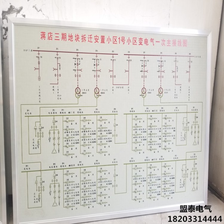廠家生產分界室模擬圖板配電房模擬圖模擬屏模擬圖版模擬盤