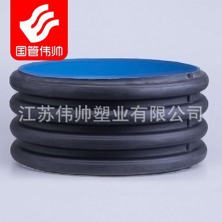 偉帥牌 hdpe雙壁波紋管 大規格道路排水管 dn200 淮安廠家直銷