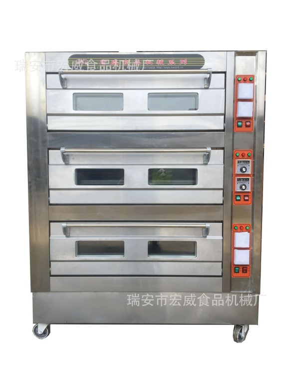 歐盟CE三層六盤電烘爐面包烤爐電烤爐電烤箱商用電烤爐3層6盤